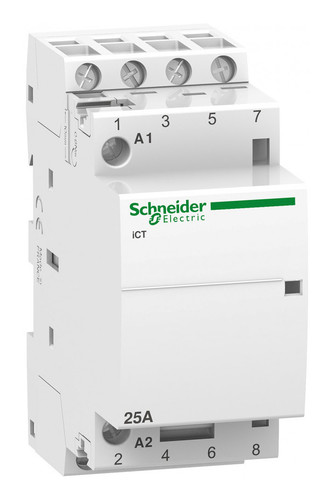 Модульный контактор Schneider Electric iCT 4P 25А 400/24В AC