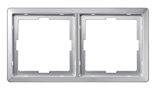 Рамка 2 поста Schneider Electric MERTEN ARTEC, алюминий